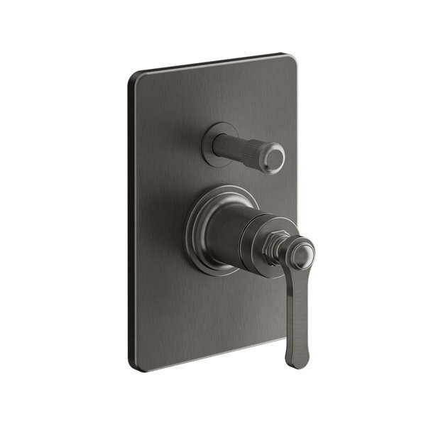 Bild von Gessi Venti20 Fertigmontageset Wanne/Dusch-Einhebelmischer, für separaten Auslauf, 2-Wege, Kartusche D35mm, Wandmontage, 65079, Farbe: PVD