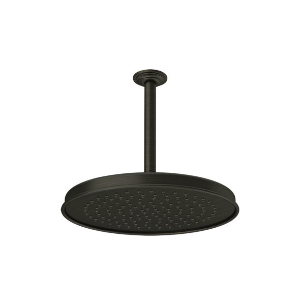 Bild von Gessi Venti20 Antikalk-Kopfbrause, D328mm, mit Gelenk und Deckenarm Sondermaß angeben 110-1900mm, Deckenmontage, 65155, Farbe: Bronze Antik