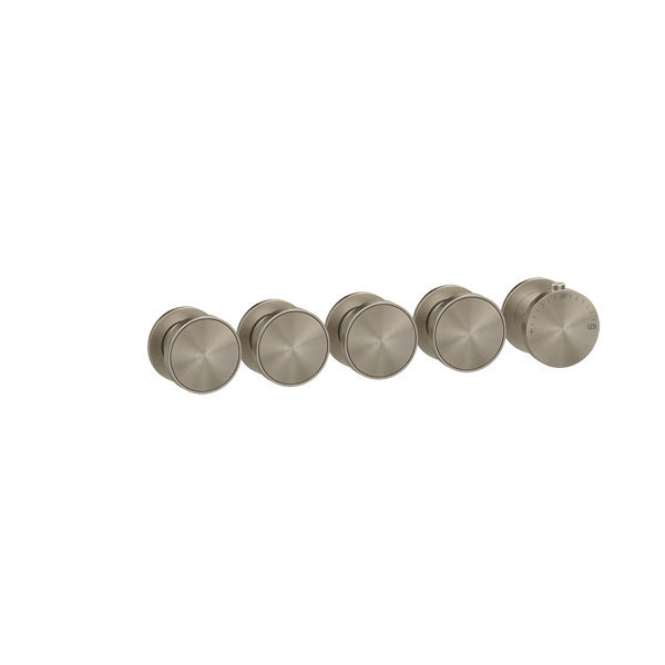 Bild von Gessi Origini  Fertigmontageset Thermostat, 4-Wege, Vertikale/horizontale Wandmontage, 66338, Farbe: Chrom