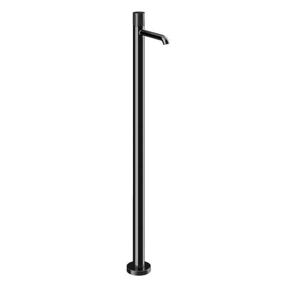 Bild von Gessi Habito Fertigmontageset Waschtisch-Einhebelmischer, ohne Ablaufgarnitur, Ausladung 164mm, Bodenmontage, DIAMANTATO, 70695, Farbe: Metall Schwarz PVD