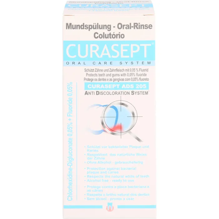 Bild von Curasept 0,05 % Chlorhexidin Ads 205 Mundspülung 2 - Zur Zahnpflege