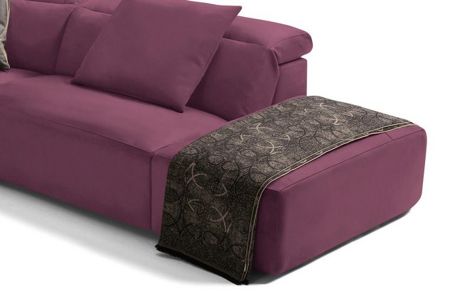 Bild von Egoitaliano Ecksofa "Beverly, extravangantes Designsofa mit erstklassigem Sitzkomfort", wahlweise mit elektrischer Relaxfunktion, Kopfteilverstellung