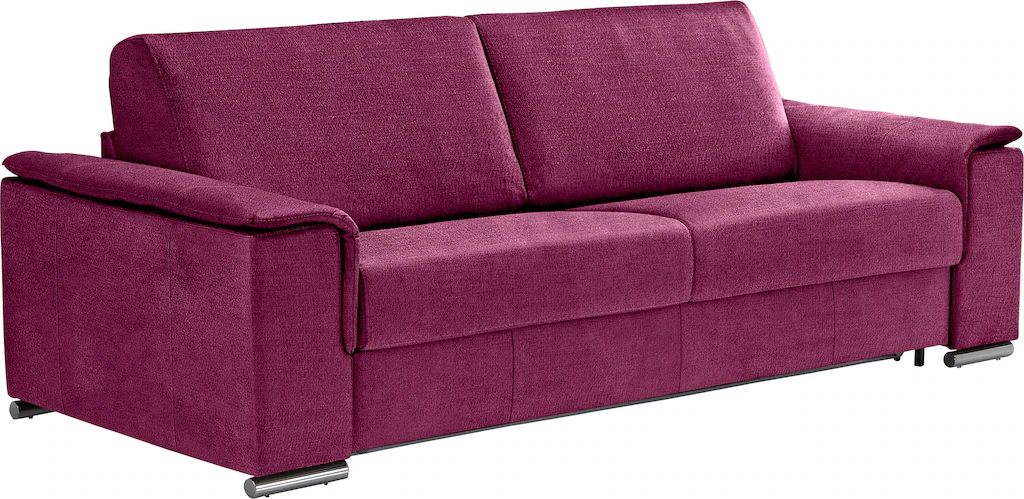 Bild von Egoitaliano Schlafsofa "Cecilia, modern & elegant, erstklassiger Sitzkomfort, Dauerschläfer", inkl. Matratze und hochwertigem Metallbettrahmen, toller Schlafkomfort