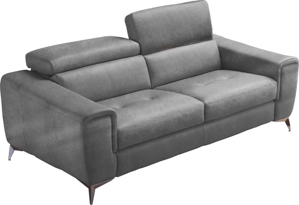 Bild von Egoitaliano 2,5-Sitzer "Francine, Designsofa, Loungesofa", Kopfteile manuell verstellbar, mit edlen Metallfüßen
