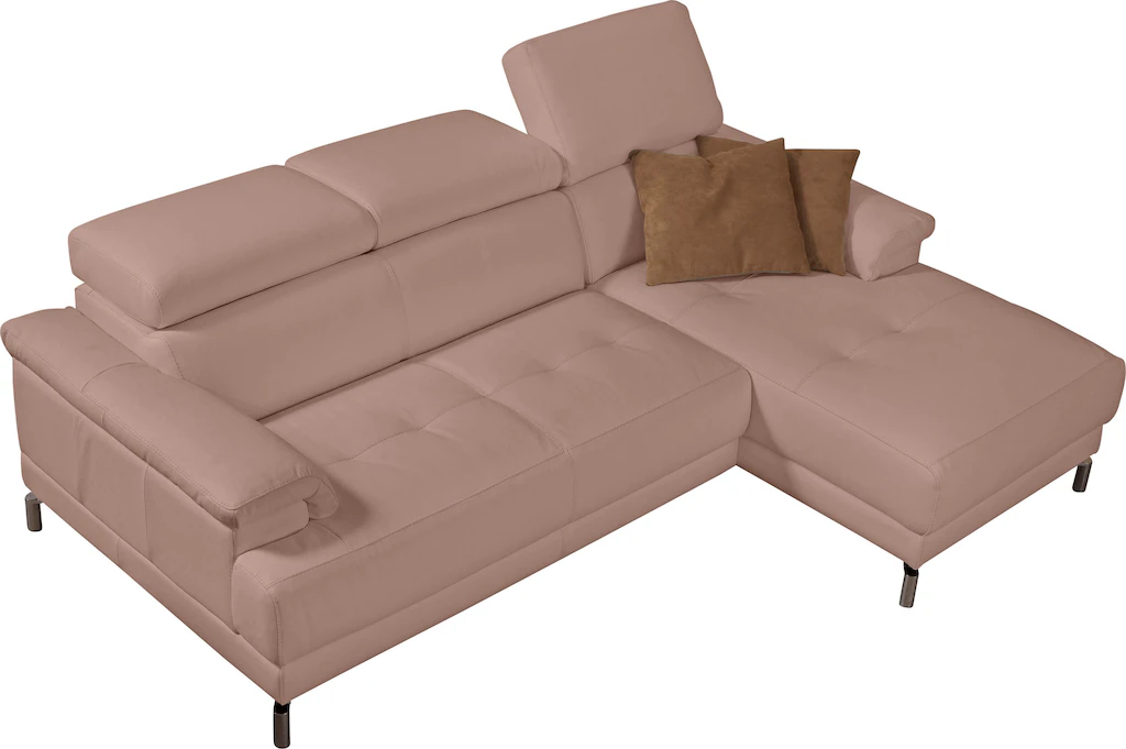 Bild von Egoitaliano Ecksofa "Soul, Design und Sitzkomfort auf hohem Niveau, tolle Details, L-Form", mit Recamiere, inkl. Kopfteilverstellung