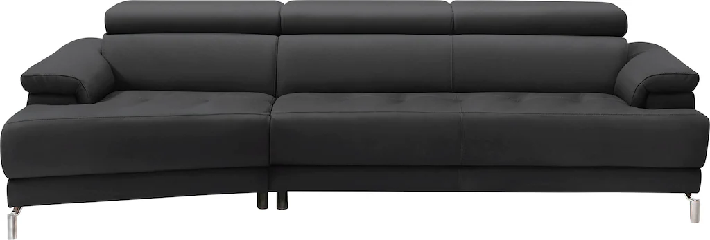 Bild von Egoitaliano Ecksofa "Soul, extravagantes Designsofa, Megasofa, super bequem, tolle Details", mit Trapez-Abschlußelement, inkl verstellbarer Kopfteile