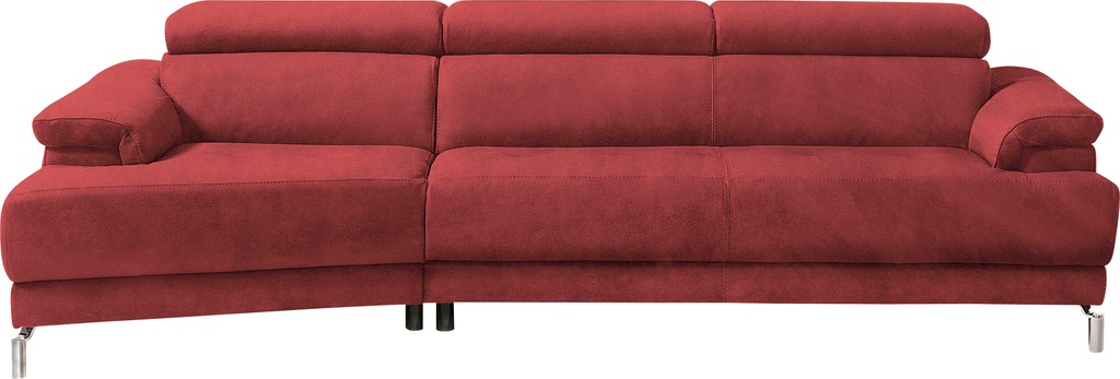 Bild von Egoitaliano Ecksofa "Soul, extravagantes Designsofa, Megasofa, super bequem, tolle Details", mit Trapez-Abschlußelement, inkl verstellbarer Kopfteile