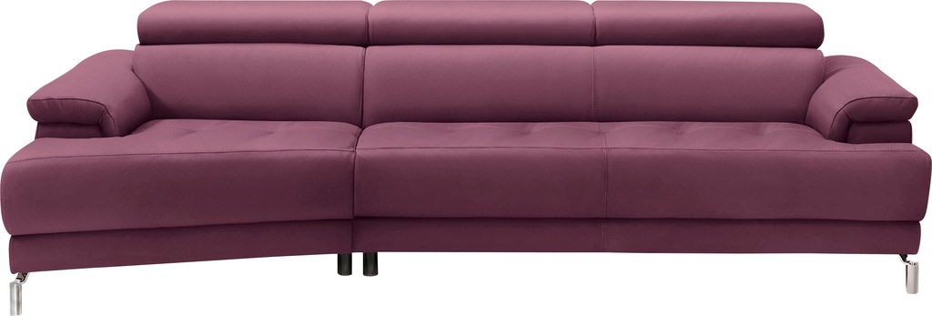 Bild von Egoitaliano Ecksofa "Soul, extravagantes Designsofa, Megasofa, super bequem, tolle Details", mit Trapez-Abschlußelement, inkl verstellbarer Kopfteile