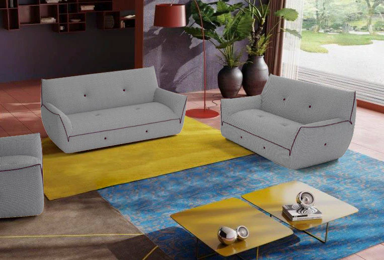 Bild von Egoitaliano Polstergarnitur "Yuki, extravagantes Design und höchster Sitzkomfort, tolle Details", Set, bestehend aus einem 2,5- und einem 2-Sitzer, mit innovativen