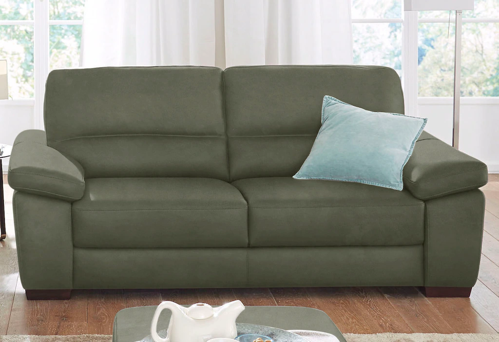 Bild von CALIA ITALIA 2-Sitzer "Gaia, Sofa im edlen Design und mit erstklassigem Sitzkomfort", aus pflegeleichtem Luxus-Microfaser Ginevra Hydro Care
