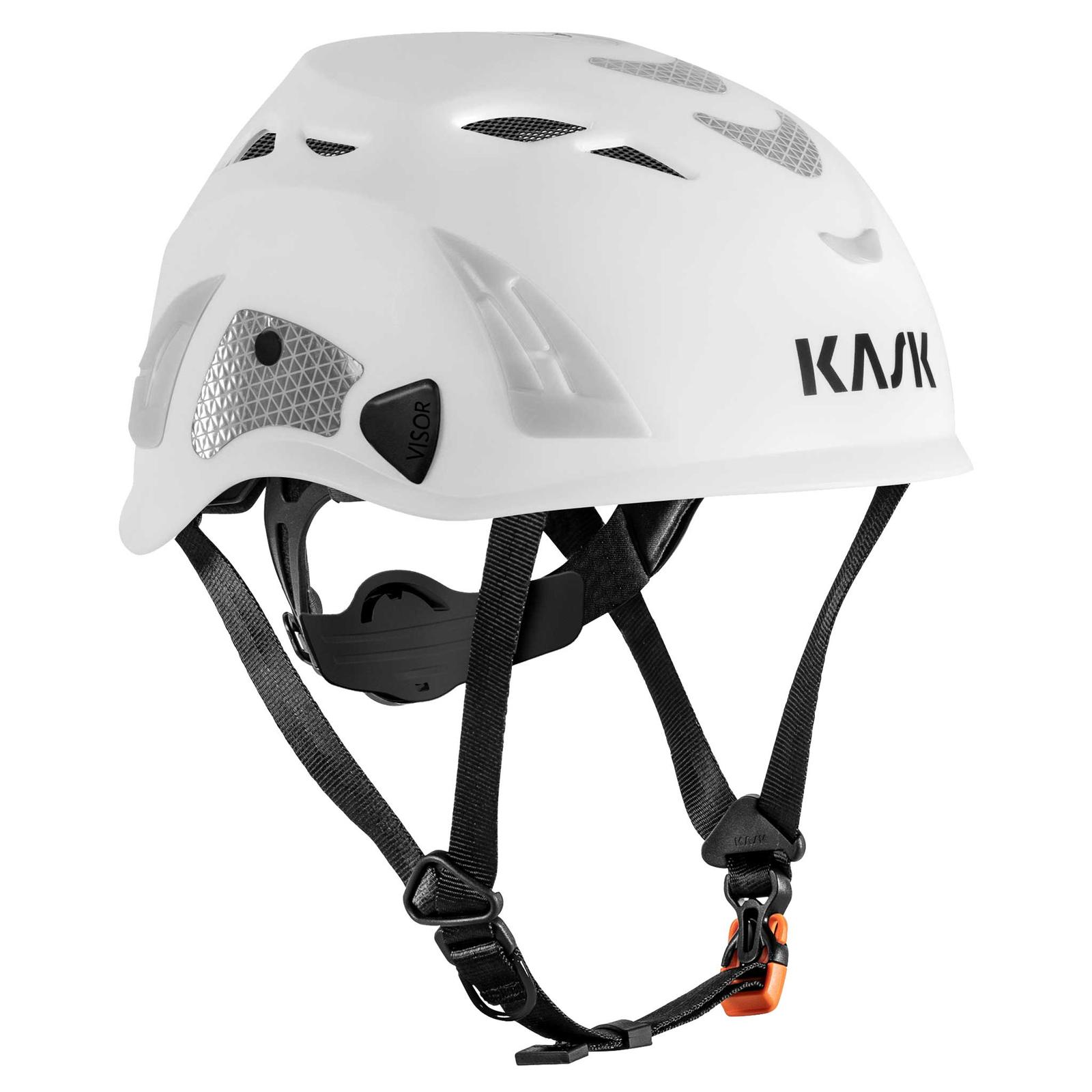 Bild von KASK Schutzhelm Superplasma  HI VIZ Schutzhelm Drehrad Reflexstreifen EN 397 Farbe:weiß