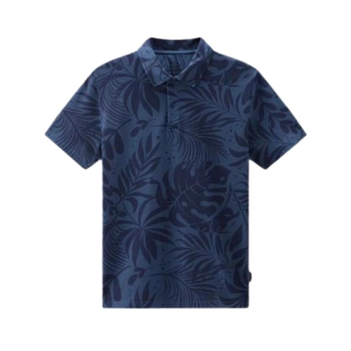 Bild von Woolrich TROPICAL OVERDYED POLO - Übergefärbtes Polohemd in maritime blue flower