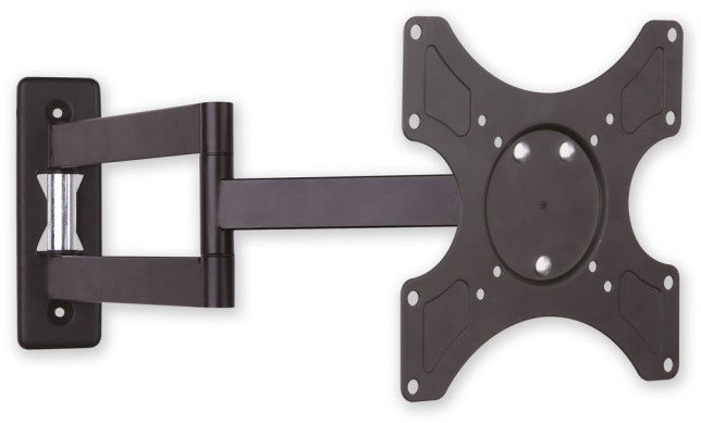 Bild von TECHLY Techly Wandhalterung LCD 19"-37" neig/drehbar 3 Gelenke schw TV-Wandhalterung