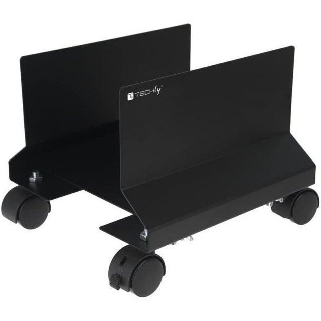 Bild von TECHLY Techly ICA-CS-34 Techly CPU/PC Halterung mit Rollen, Metall, schwarz TV-Wandhalterung