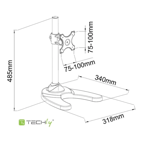 Bild von TECHLY ICA-LCD 3500-b Halterung für Flachbildschirm