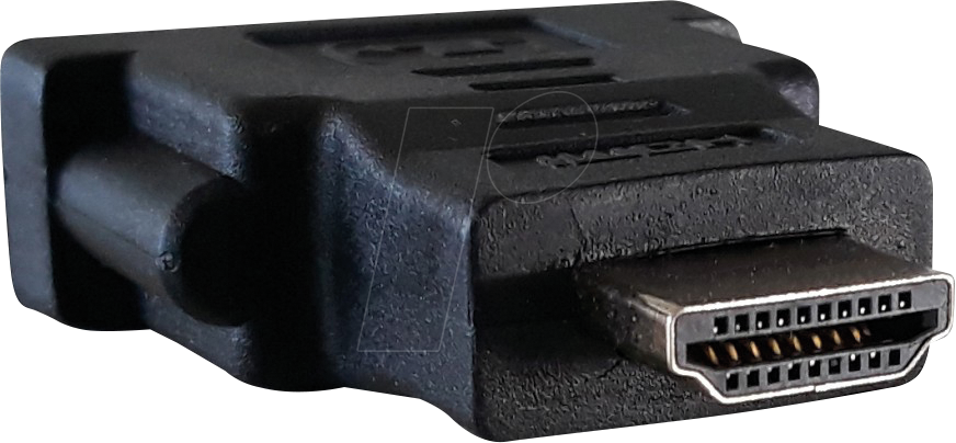 Bild von Techly Adapter HDMI auf (DVI, 6.40 cm), Data + Video Adapter, Schwarz
