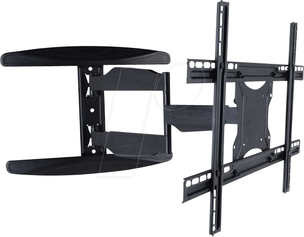 Bild von Techly Ultra Slim Full Motion (Wand, 65", 35 kg), TV Wandhalterung, Schwarz