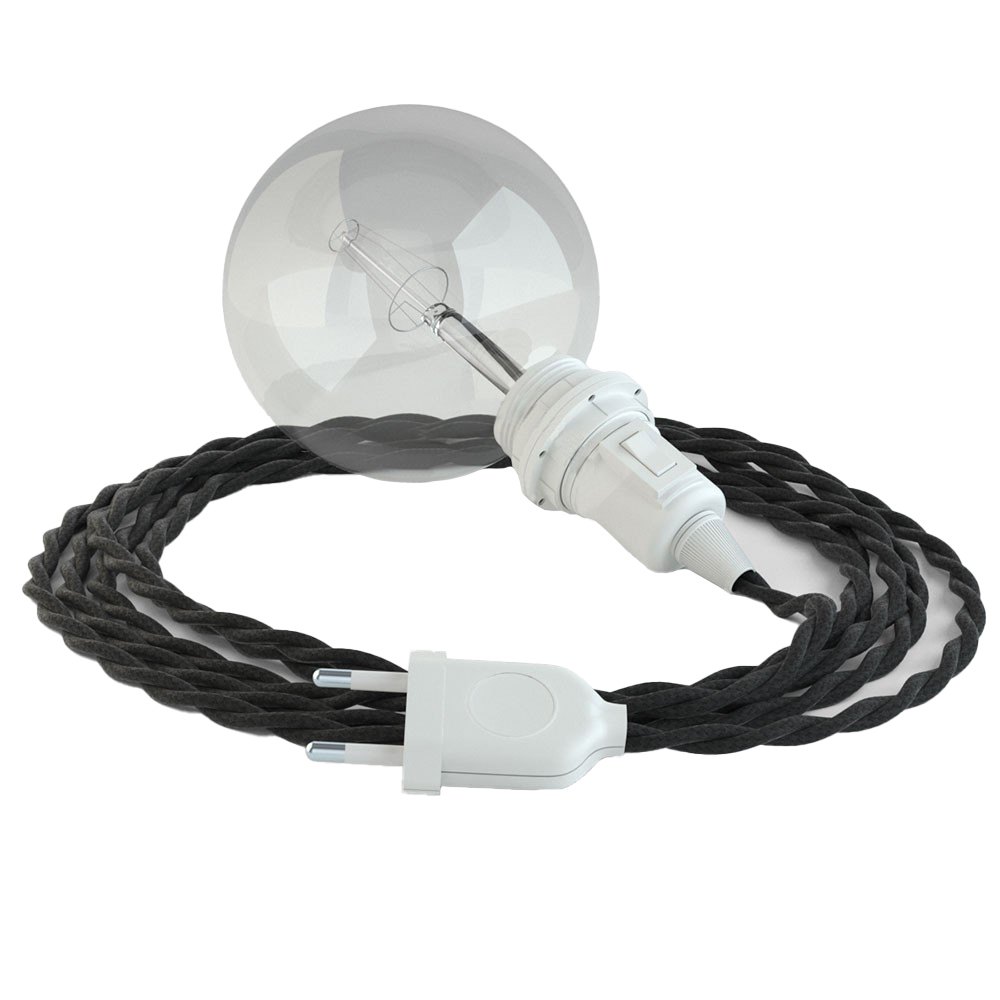 Bild von Creative Cables Tm04 5 M Hanging Lamp For Lampshade Schwarz
