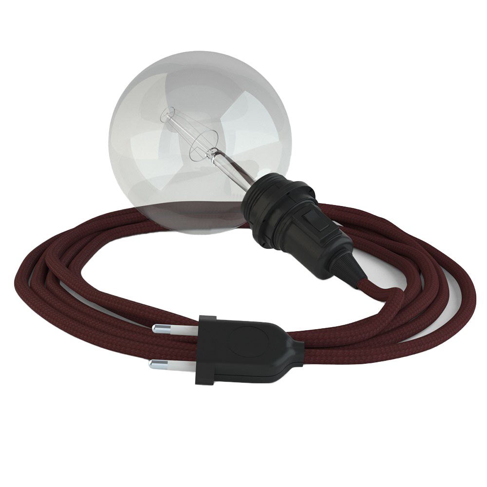 Bild von Creative Cables Rm19 3 M Hanging Lamp For Lampshade Rot