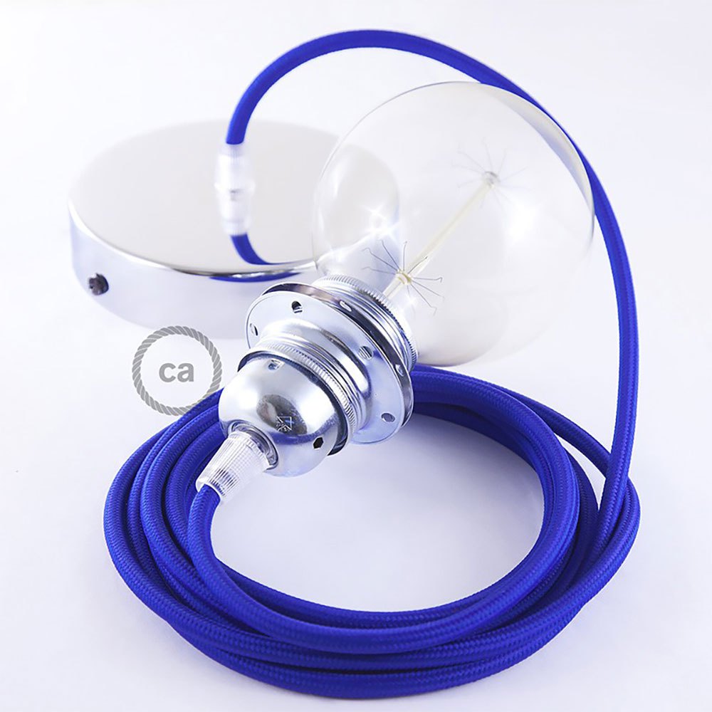 Bild von Creative Cables Rm12 50 Cm Hanging Lamp Pendel For Lampshade Blau