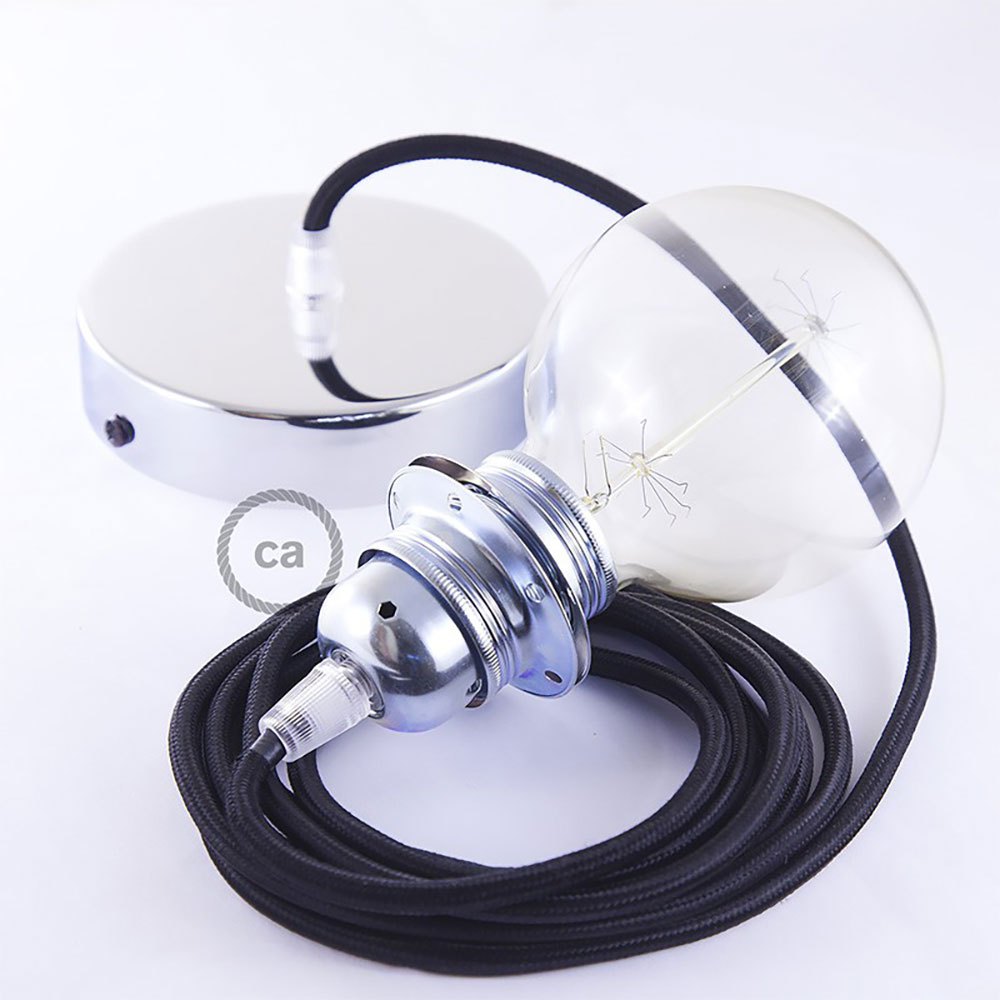 Bild von Creative Cables Rm04 Diy 2 M Hanging Lamp Pendel For Lampshade Schwarz