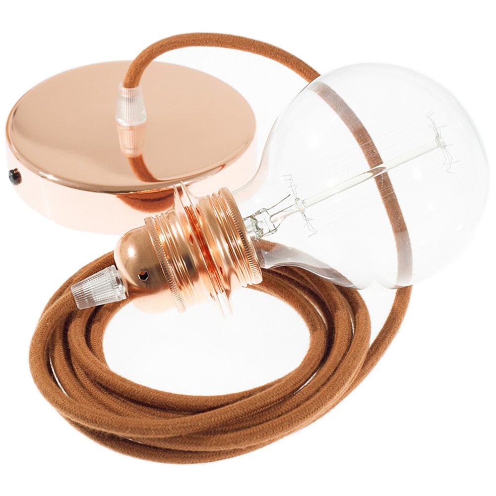 Bild von Creative Cables Rc23 50 Cm Hanging Lamp Pendel For Lampshade Braun