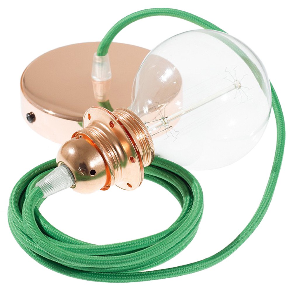 Bild von Creative Cables Rm06 1 M Hanging Lamp Pendel For Lampshade Grün