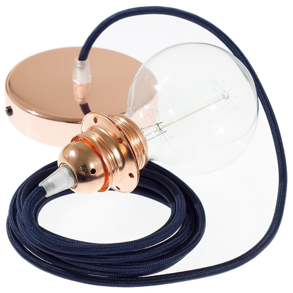 Bild von Creative Cables Rm20 Diy 1 M Hanging Lamp Pendel For Lampshade Blau