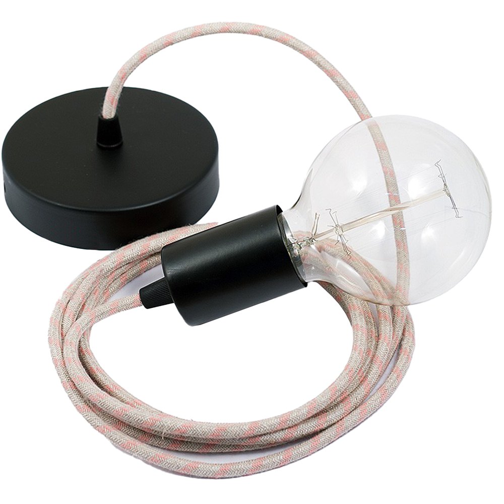 Bild von Creative Cables Rd51 Stripes 2 M Pendant Light Rosa