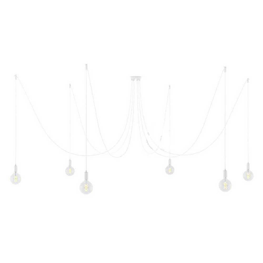 Bild von Creative Cables Spider 6 Falls Pendant Light Weiß