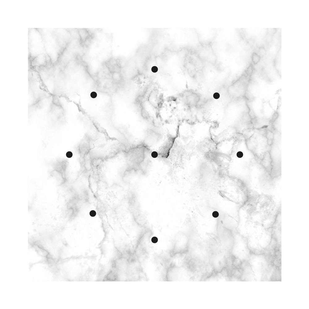 Bild von Creative Cables Rose-one System Square Cvfq409ef105 Marble Carrara Panel Durchsichtig 400 mm