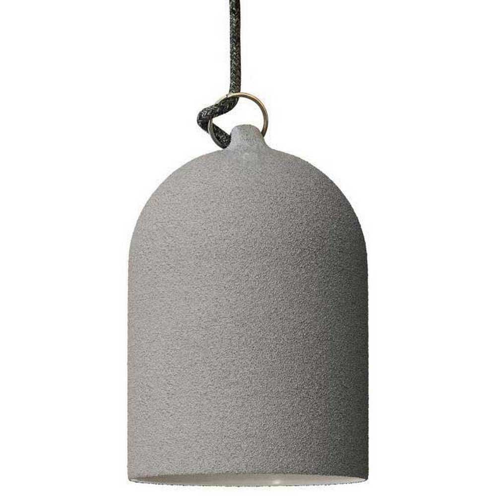 Bild von Creative Cables Textile Mini Bell Xs 1.2 M Hanging Lamp With Light Bulb Grau