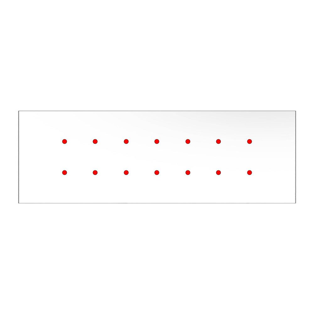 Bild von Creative Cables Rose-one System Rectangular Cvfre14f102 Dibond Bianco Opaco Panel Durchsichtig 675x225 mm