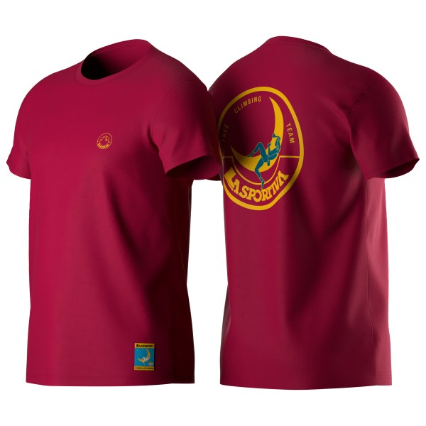 Bild von Climbing on the Moon T-Shirt M, Fucsia/Giallo, S, Climbing, T-Shirt - La Sportiva