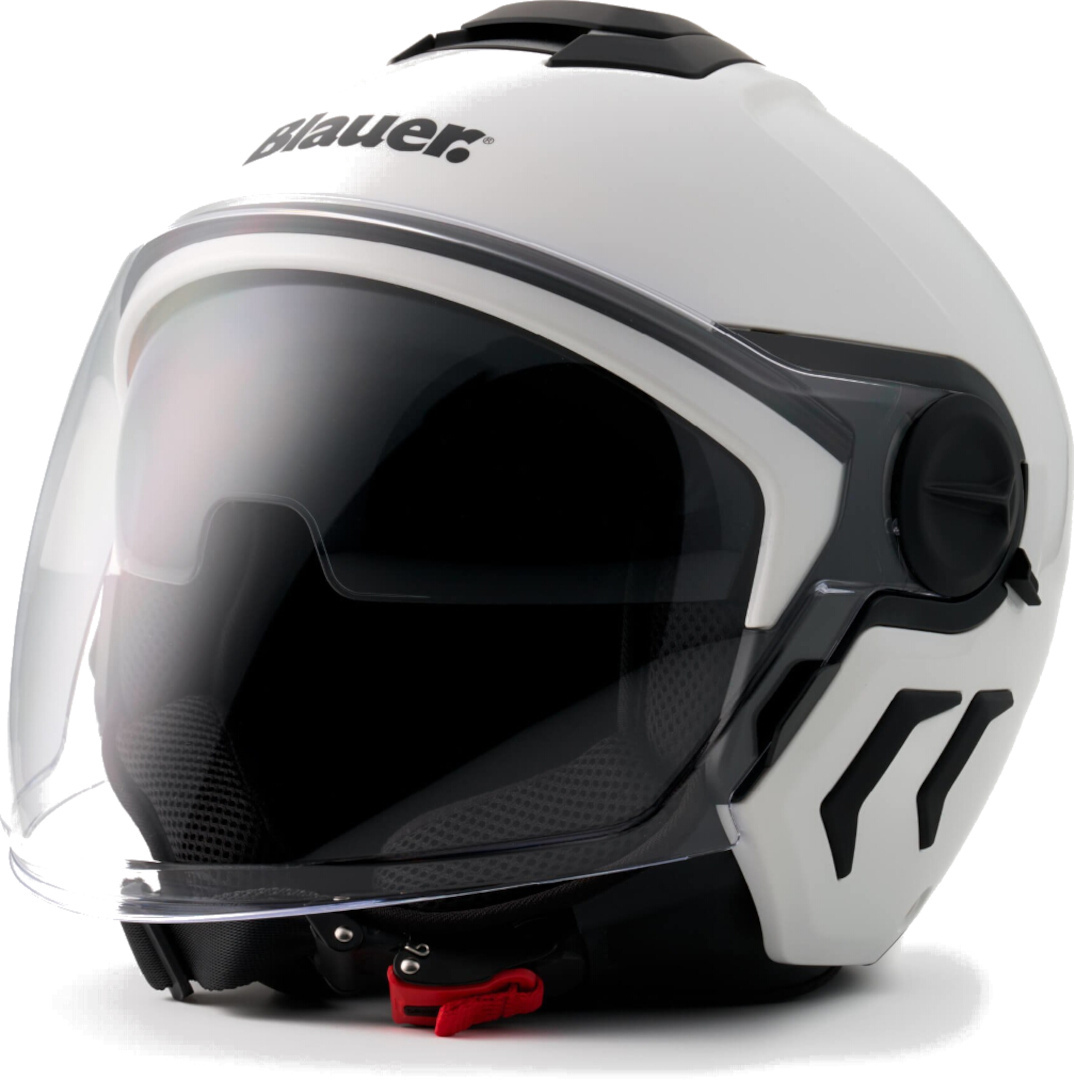 Bild von Blauer Demi Jet DJ-01 Monocolor Jethelm, weiss, Größe S für Männer