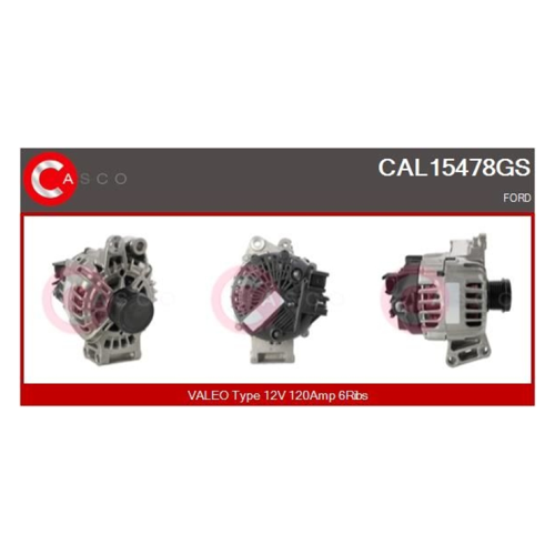 Bild von CASCO Generator Genuine CAL15478GS - Hochwertige Lichtmaschine für Ford
