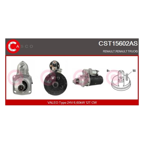 Bild von CASCO Starter Brand New HQ CST15602AS - Leistungsstarker Anlasser für Renault-Fahrzeuge