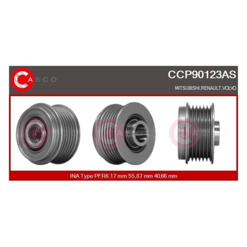 Bild von CASCO Riemenscheibe, Generator Brand New HQ CCP90123AS – Eine detaillierte Produktübersicht