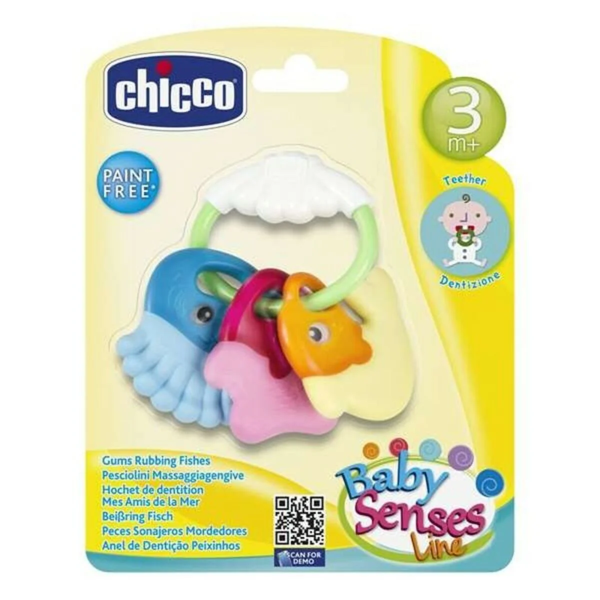 Bild von Baby-Beißring Rattle Chicco PVC 11,5 x 11 x 2,5 cm (11,5 x 11 x 2,5 cm)