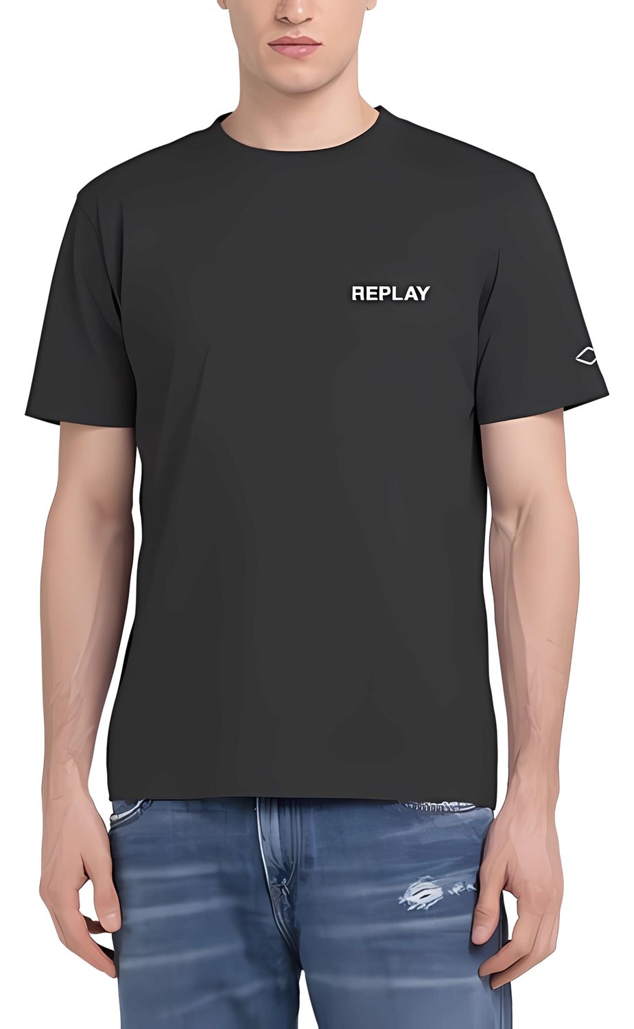 Bild von Replay Herren Rundhals T-Shirt BASIC - Regular Fit