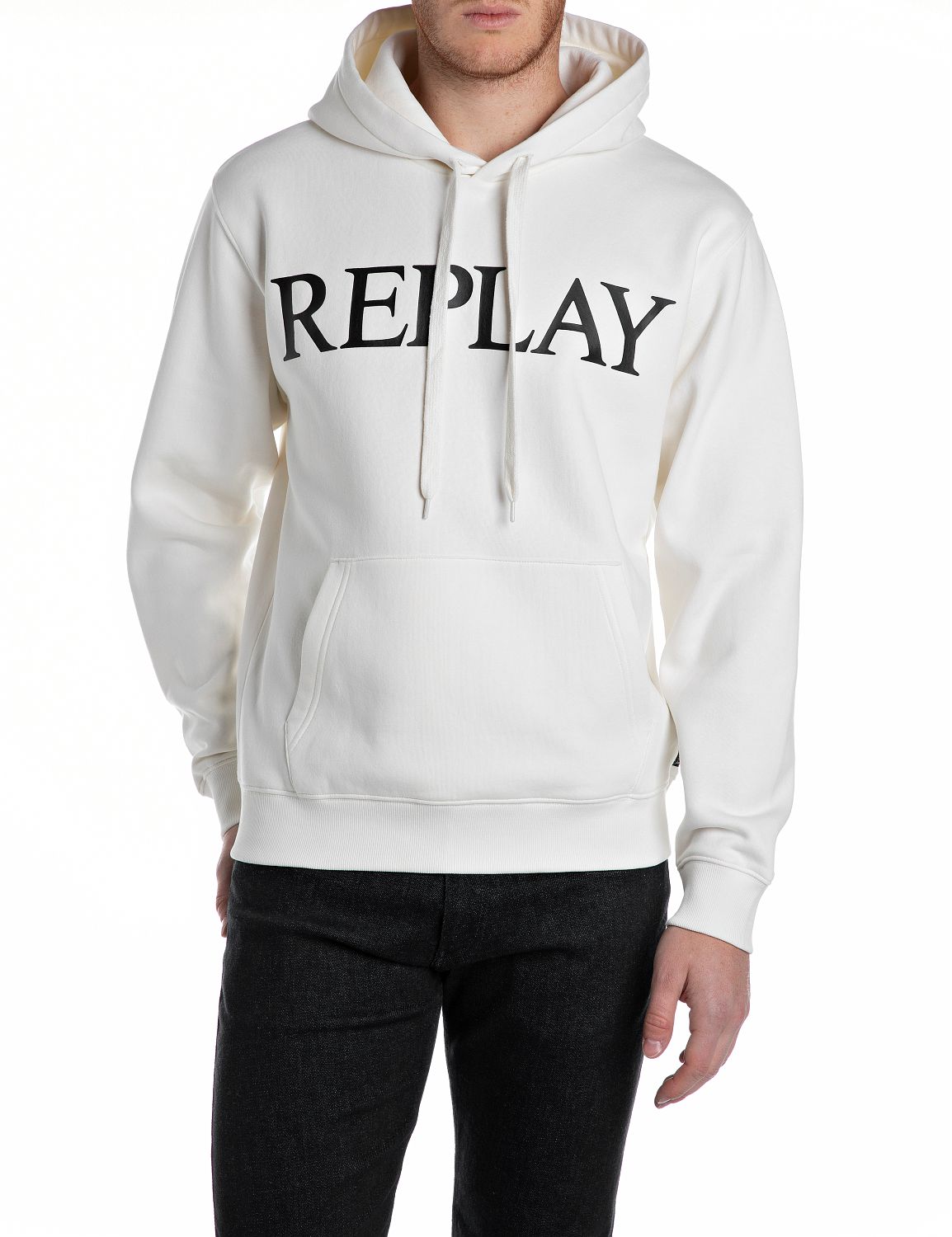 Bild von Replay Kapuzensweatshirt, mit großem Markenprint vorn