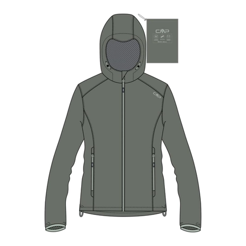 Bild von CMP Damen Hoodie Jacke - Leichter Windbreaker für Outdoor-Aktivitäten