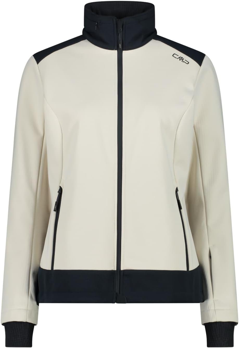 Bild von CMP - Damen Softshelljacke mit fester Kapuze, Vanille, 52