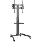 Bild von Techly TV Trolley für LCD LED TV 81,28-139,7cm 32-55Zoll schwarz mit Ablage (55", 35 kg), TV Ständer, Schwarz