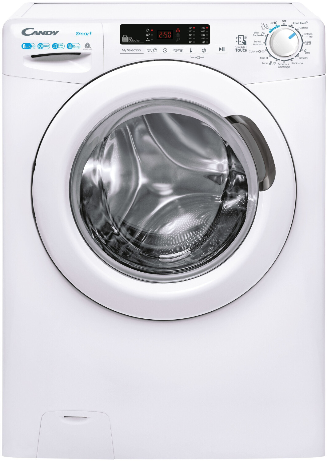 Bild von Candy CSWS 4852DWE/1-S Waschtrockner Freistehend Frontlader, Waschtrockner, Weiss