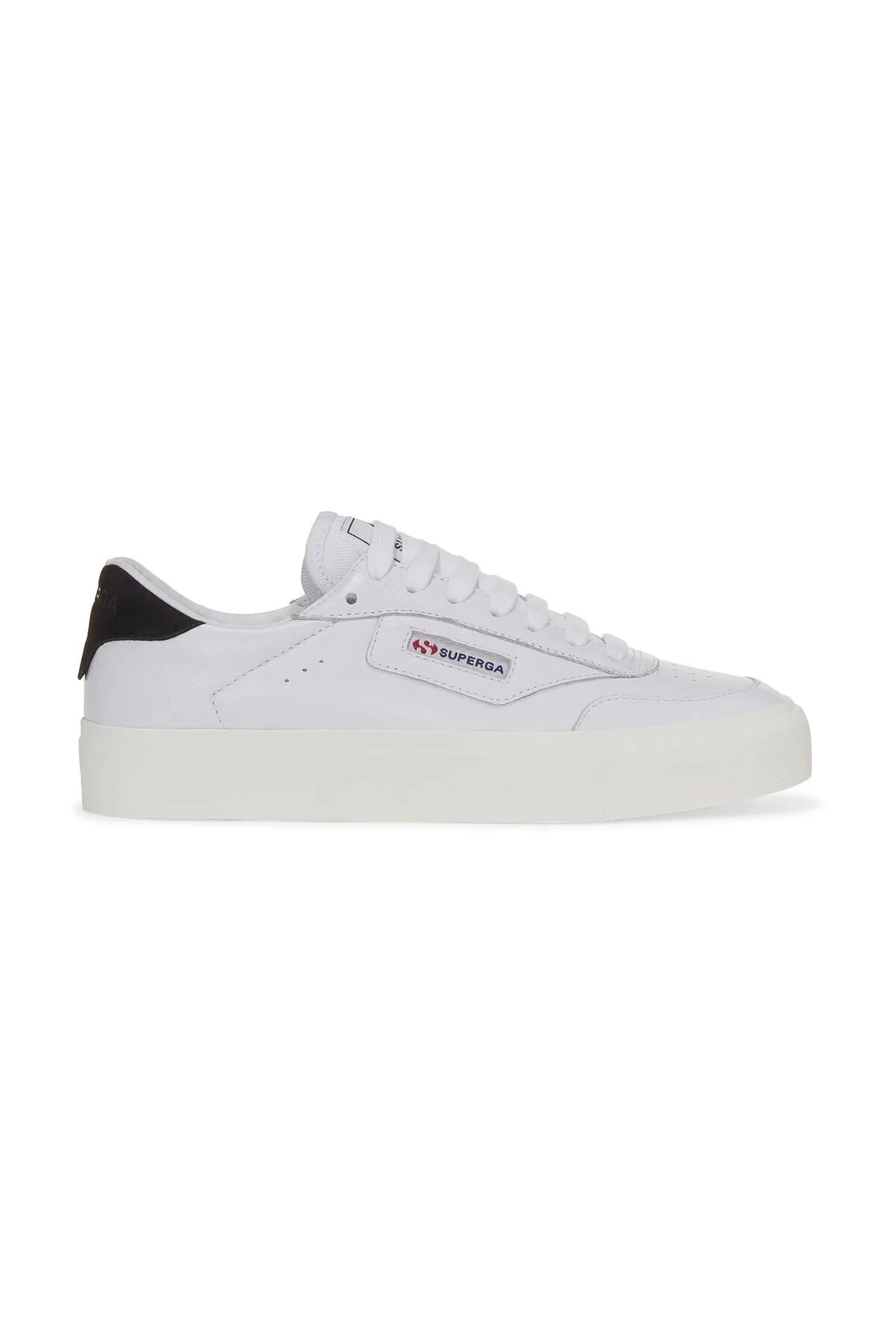 Bild von Superga 3843 Court Unisex-sneaker In Weiß Und Schwarz - 39