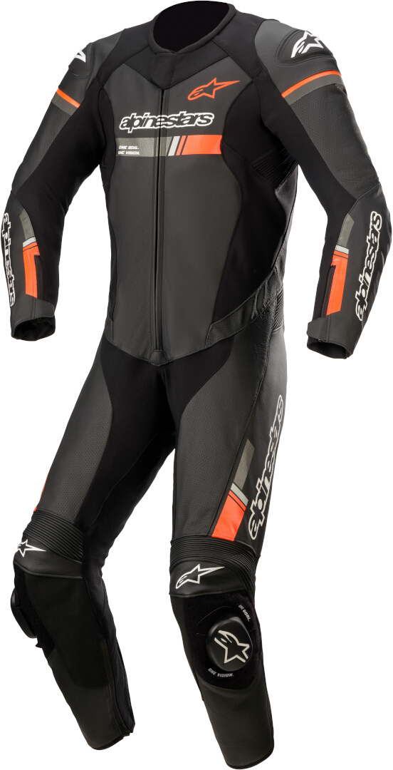 Bild von Alpinestars GP Force Chaser 1-Teiler Motorrad Lederkombi, schwarz-rot, Größe 60 für Männer