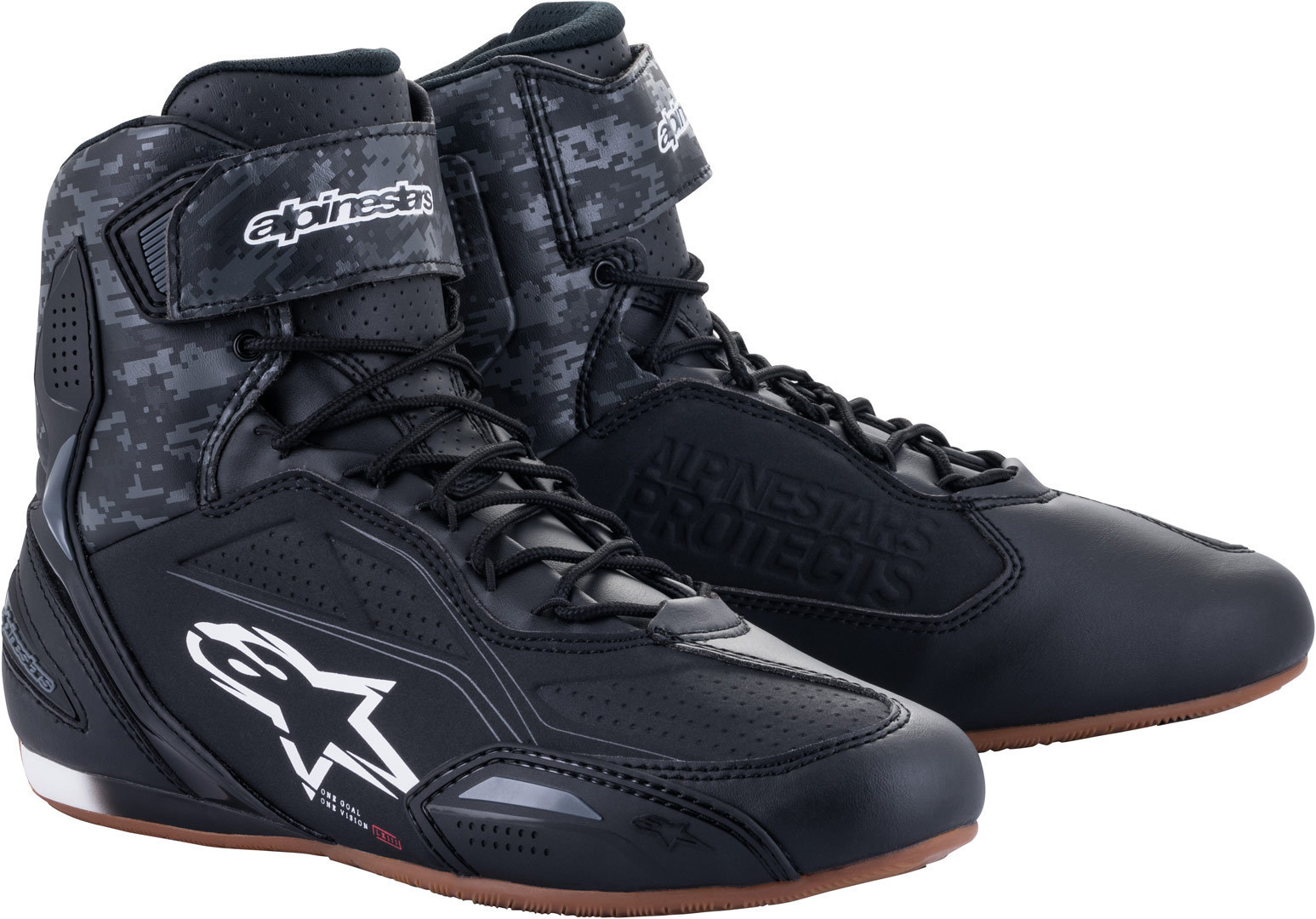 Bild von Alpinestars Faster 3 Motorradschuhe, schwarz-grau, Größe 39 für Männer