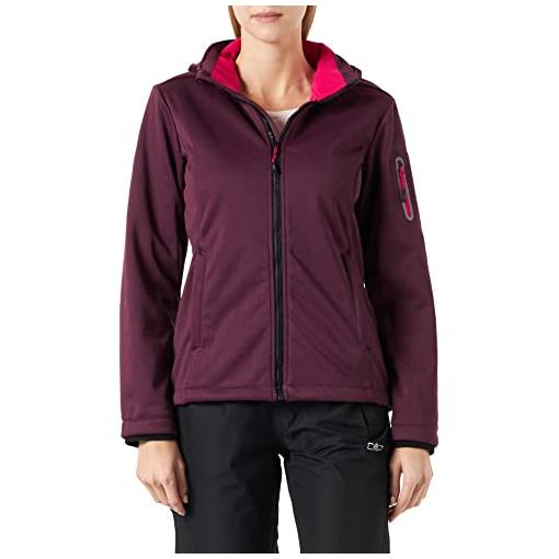 Bild von Woman Jacket Zip Hood Melange Softshell 39A5006M Größe 36 Farbe 11CM amaranto mel-fuchsia
