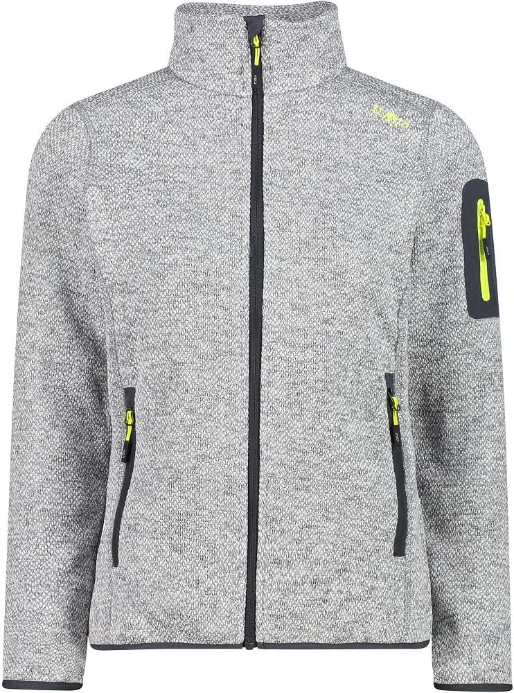 Bild von CMP - Women's Jacket Jacquard Knitted - Fleecejacke Gr 36 grau